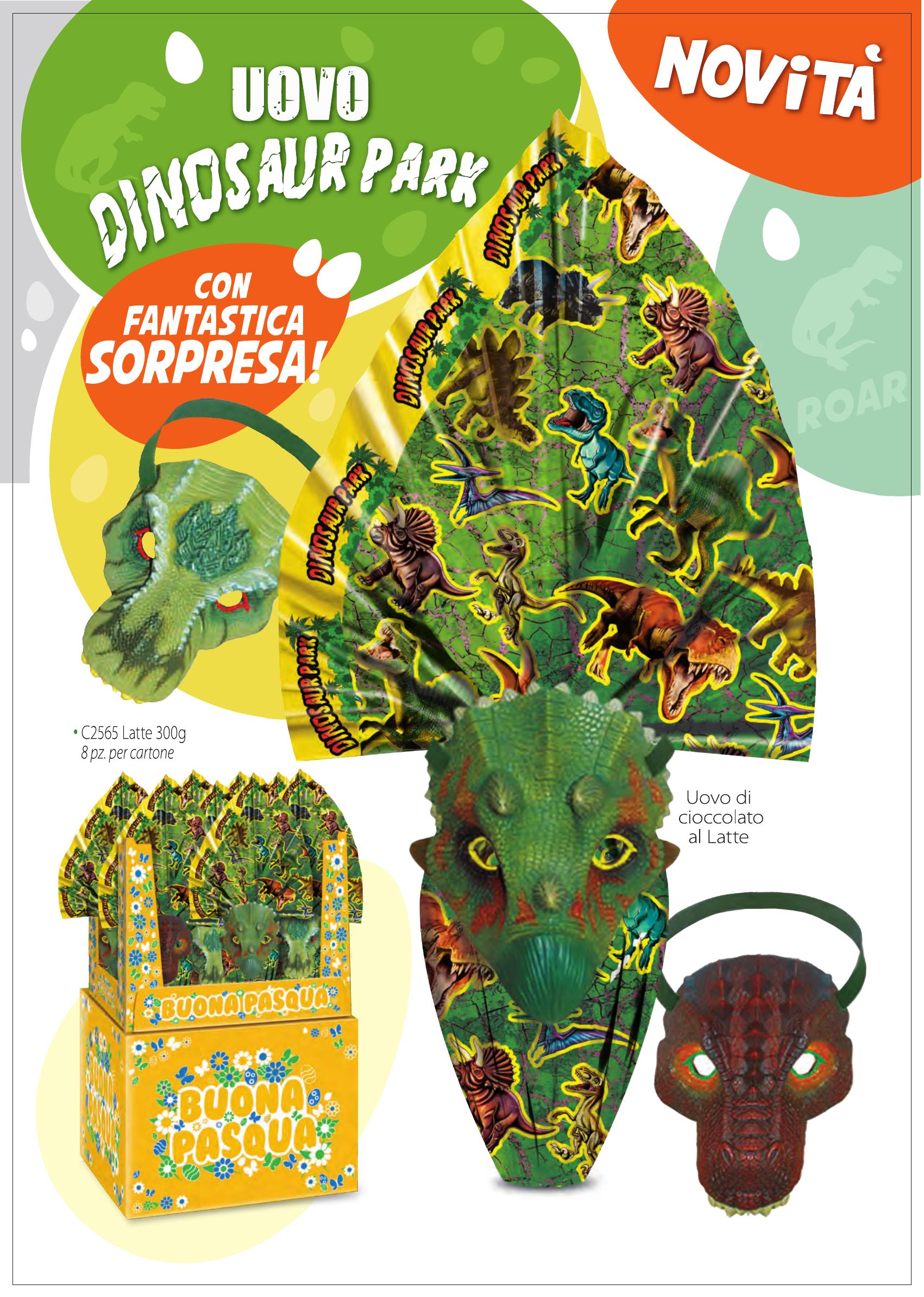 Uovo Dinosaur Park Cioccolato al Latte La Luisa — Novità