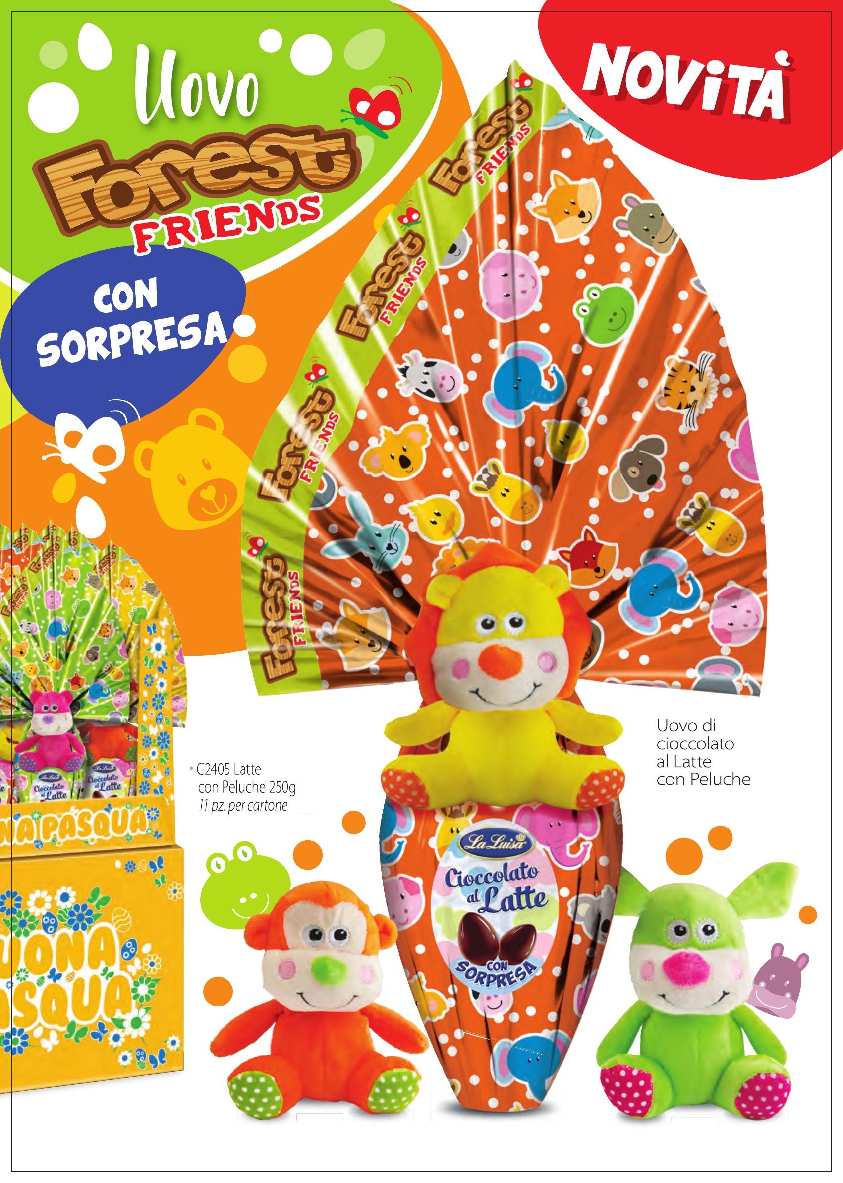 Uovo Forest Friends 250g con Peluche La Luisa — Novità