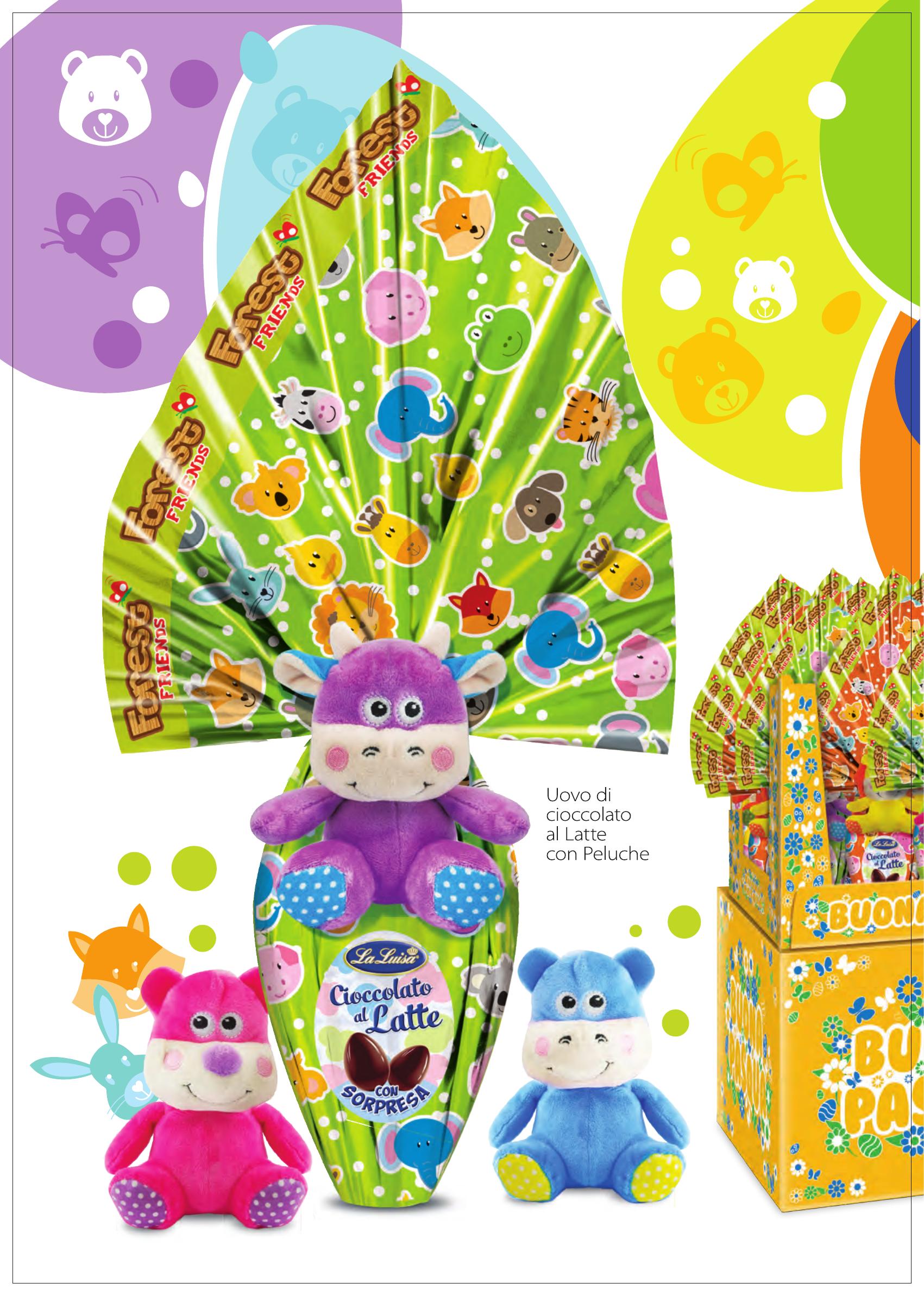 Uovo Forest Friends con Peluche Cioccolato al Latte La Luisa