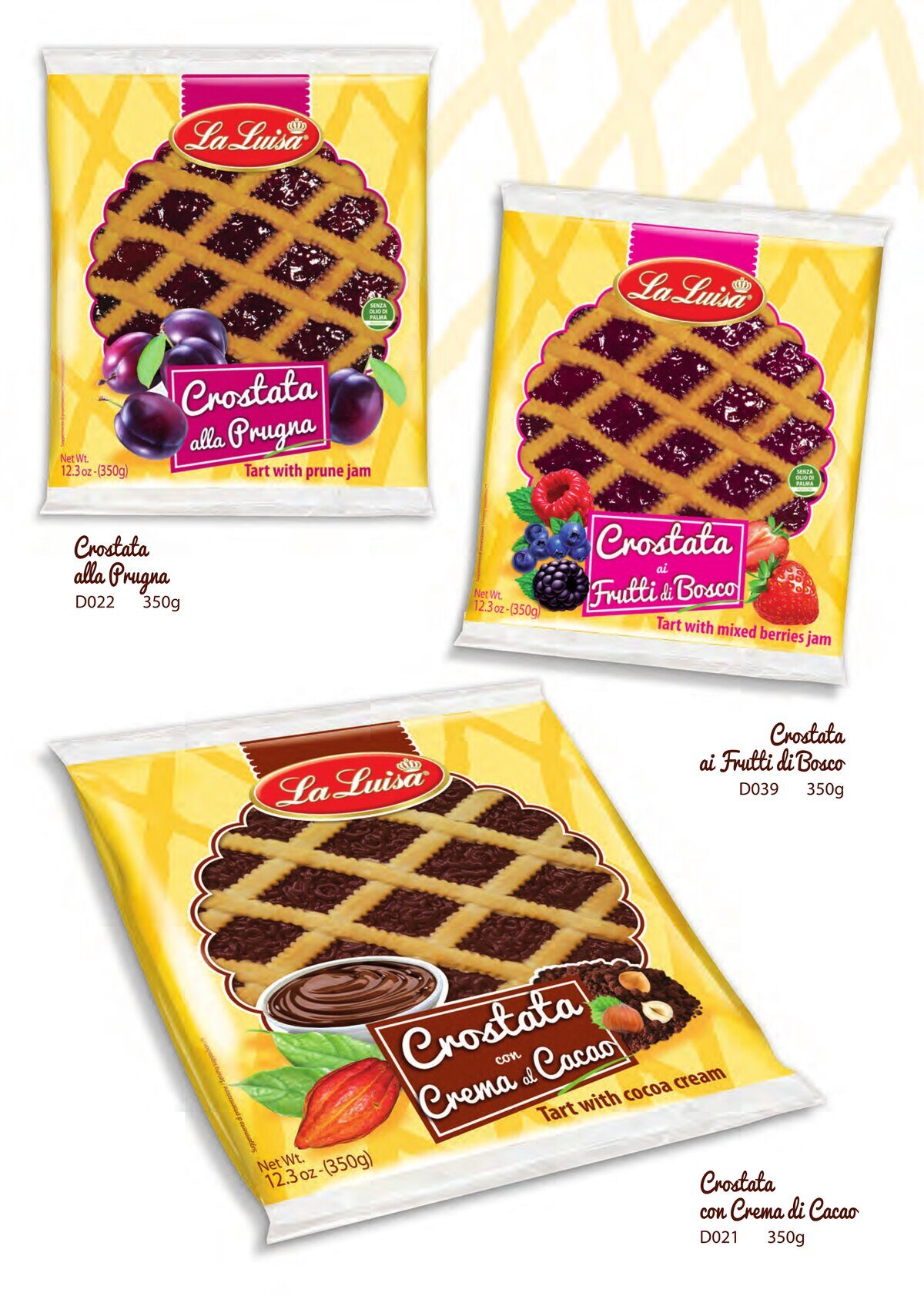 Crostate Prugna Frutti di Bosco Cacao La Luisa